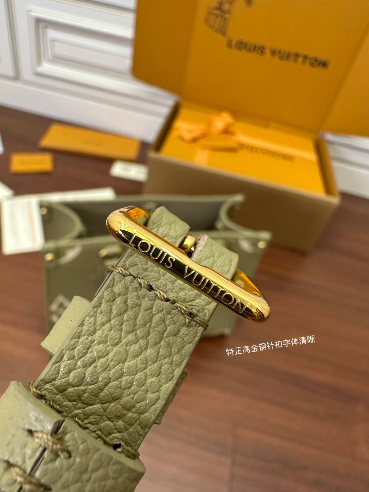 Ellebag Factory Replication Technique for Louis Vuitton Onthego M46647 Green Giant Monogram Full Leather-Լավագույն որակի կեղծ Louis Vuitton պայուսակների առցանց խանութ, Replica դիզայներական պայուսակ ru