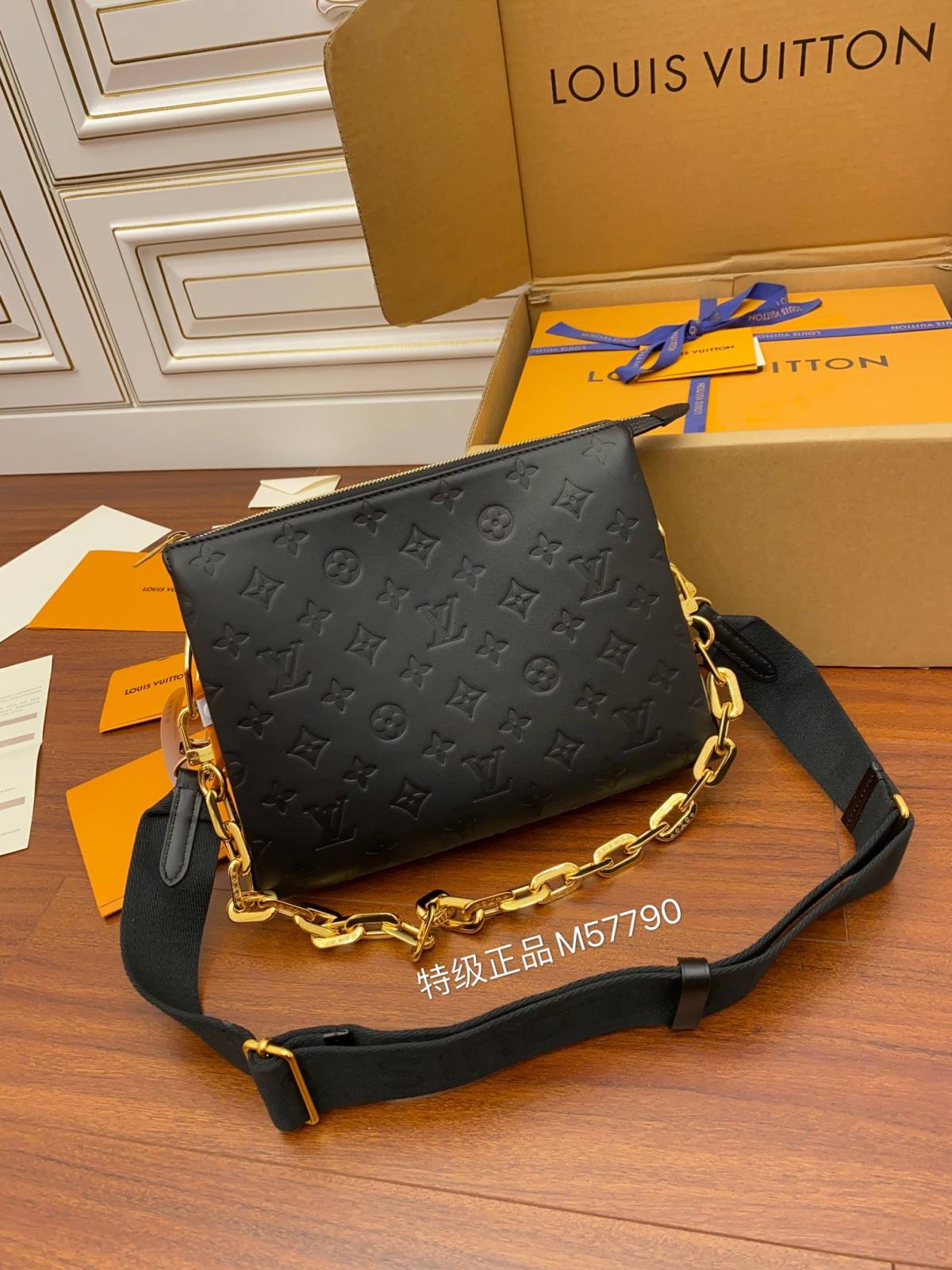 Ellebag’s Exquisite Replica: The Louis Vuitton M57790 Coussin PM in Black Calfskin-Best Quality Fake Louis Vuitton Bag Online Store, Replica designer bag ru