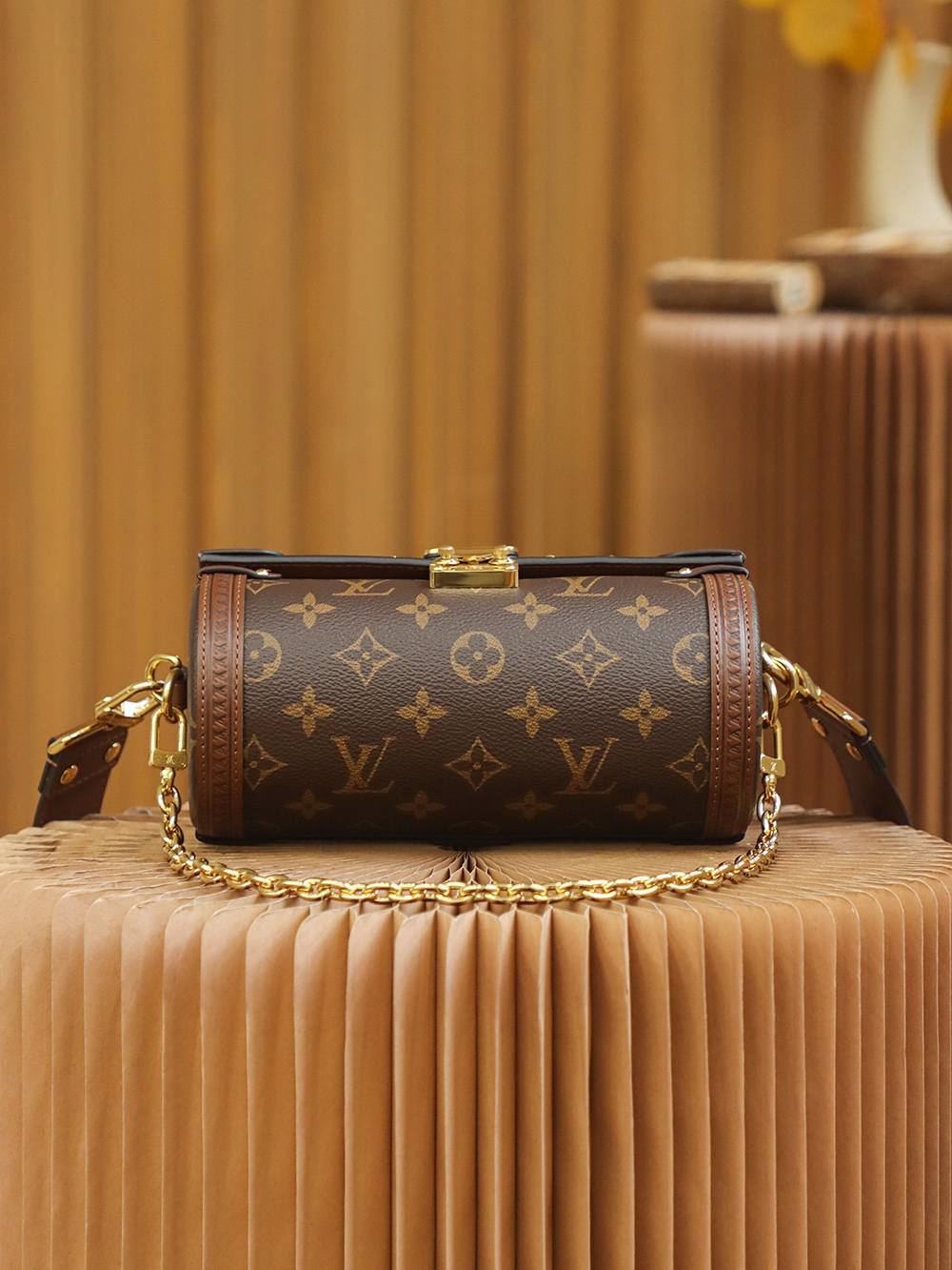 Ellebag’s Exquisite Replication of Louis Vuitton M57835 PAPILLON TRUNK in Classic Brown Epi Leather-Best Quality Replica designer Bag factory in China