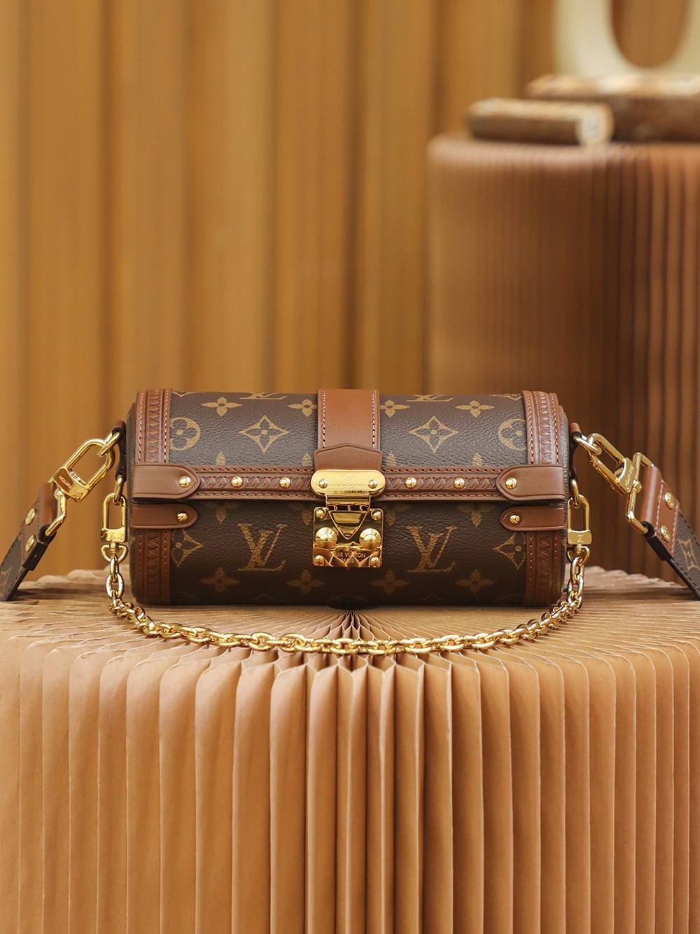 Ellebag’s Exquisite Replication of Louis Vuitton M57835 PAPILLON TRUNK in Classic Brown Epi Leather-Najlepsza jakość fałszywych torebek Louis Vuitton Sklep internetowy, projektant repliki torebki ru