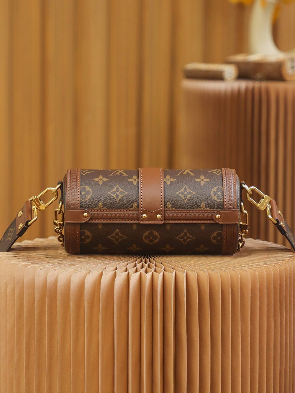 Ellebag’s Exquisite Replication of Louis Vuitton M57835 PAPILLON TRUNK in Classic Brown Epi Leather-Najlepsza jakość fałszywych torebek Louis Vuitton Sklep internetowy, projektant repliki torebki ru