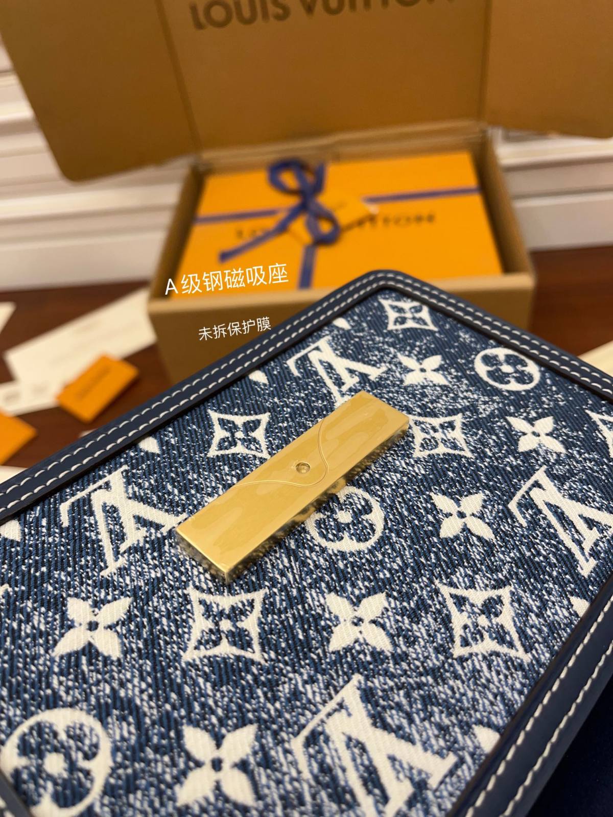 Ellebag’s Replica Mastery: LV M59716 Denim Blue Dauphine Small Handbag-Best Quality Fake Louis Vuitton Bag Online Store, Replica designer bag ru