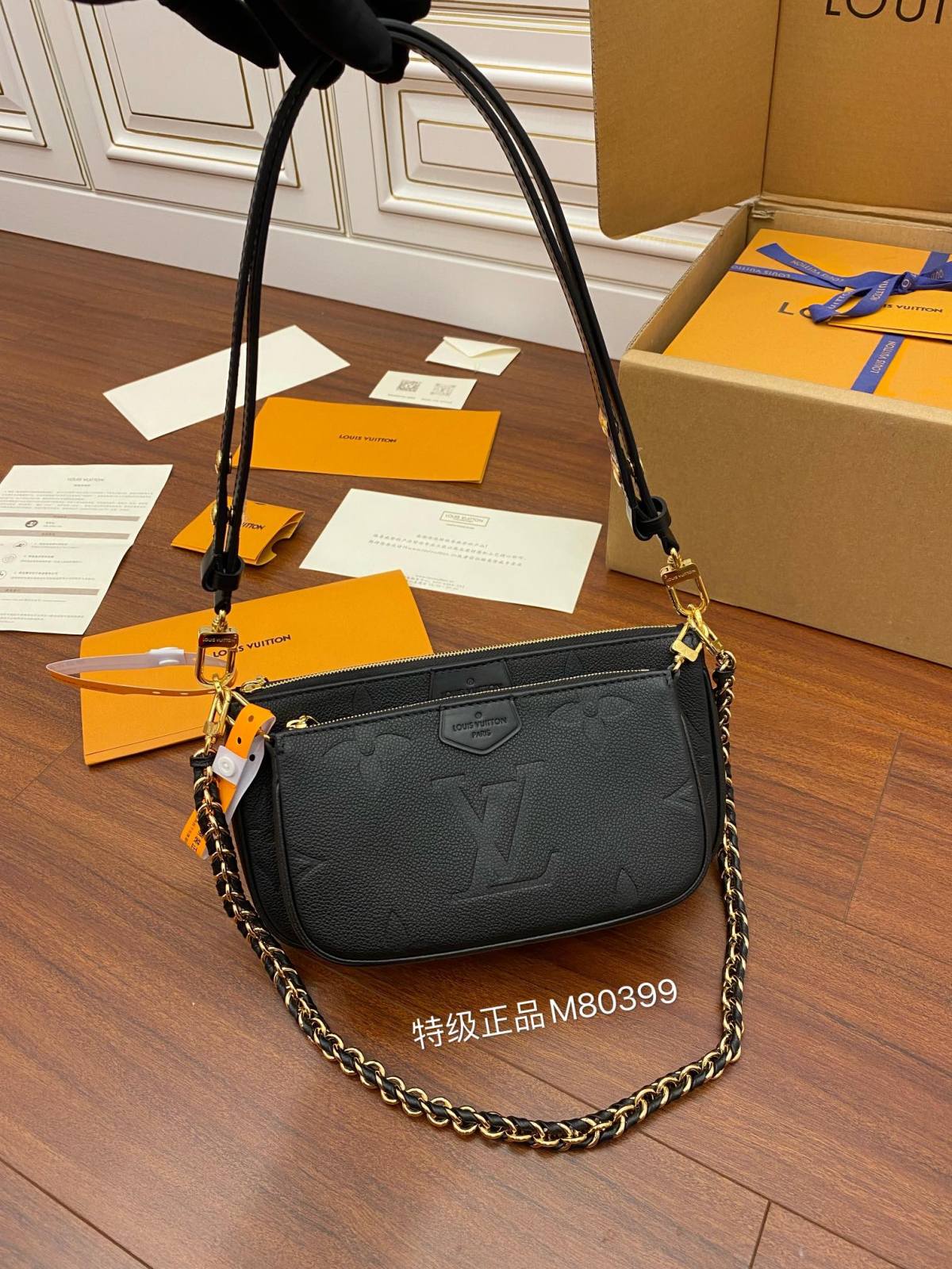 Ellebag’s Exquisite Replica of LV M80399 Black Multi Pochette Accessoires – The Epitome of Elegance-ຄຸນະພາບທີ່ດີທີ່ສຸດ Fake Louis Vuitton Bag Online Store, Replica designer bag ru