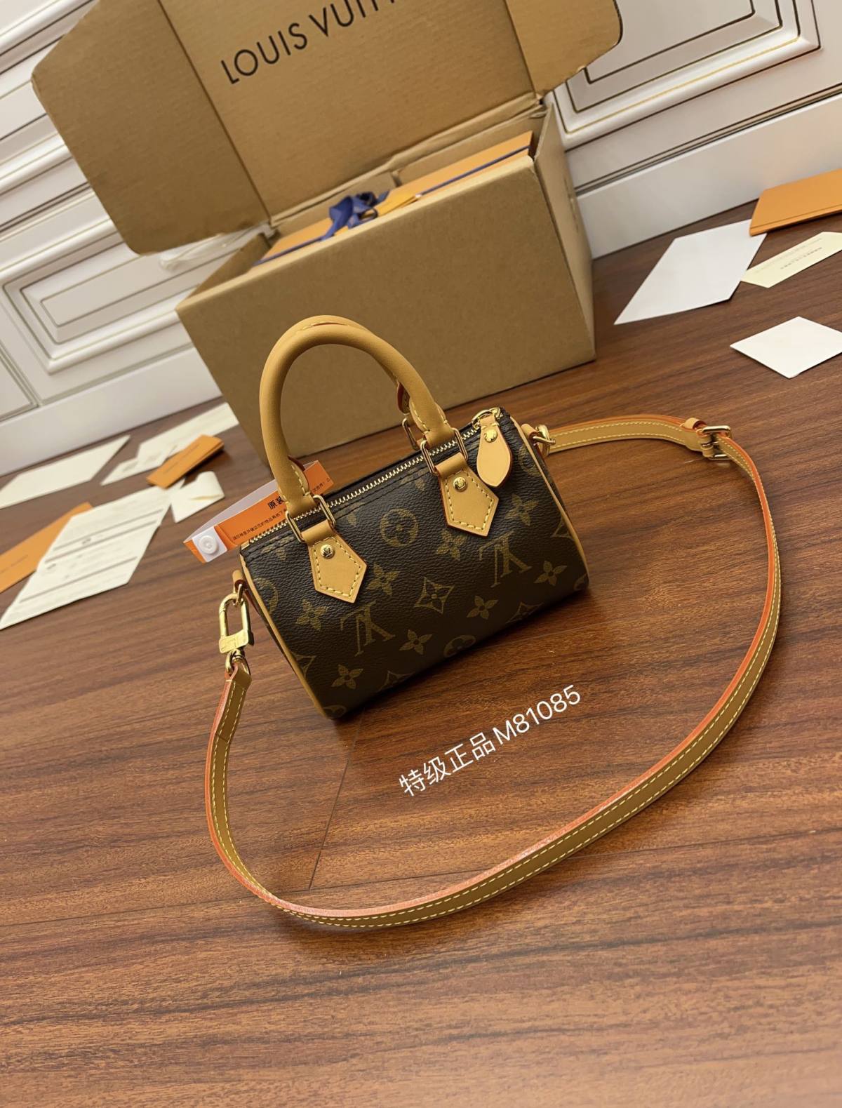 Ellebag Factory’s Exquisite Replication of the Louis Vuitton NANO SPEEDY Handbag (M81085)-Best Quality Fake Louis Vuitton Bag Nettbutikk, Replica designer bag ru