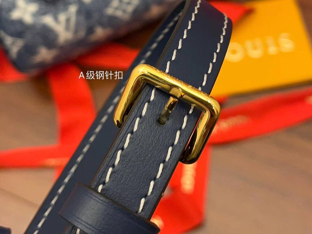 Ellebag Factory’s Masterful Replication of Louis Vuitton M81168 NANO SPEEDY Handbag in Blue Monogram Embossed Denim-Najlepsza jakość fałszywych torebek Louis Vuitton Sklep internetowy, projektant repliki torebki ru