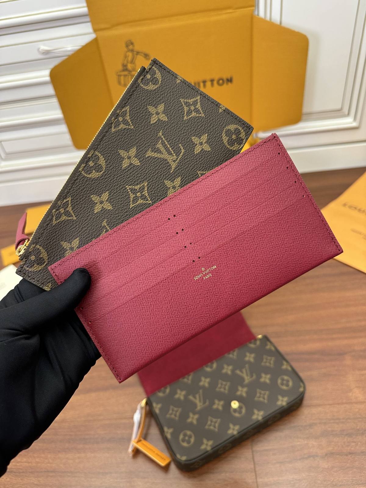 Ellebag Factory’s Exquisite Replication of Louis Vuitton Pochette FÉLICIE Felicie Handbag (M61276/M81896) – Monogram-בעסטער קוואַליטעט שווינדל לוי ווויטטאָן באַג אָנליין קראָם, רעפּליקע דיזיינער זעקל רו