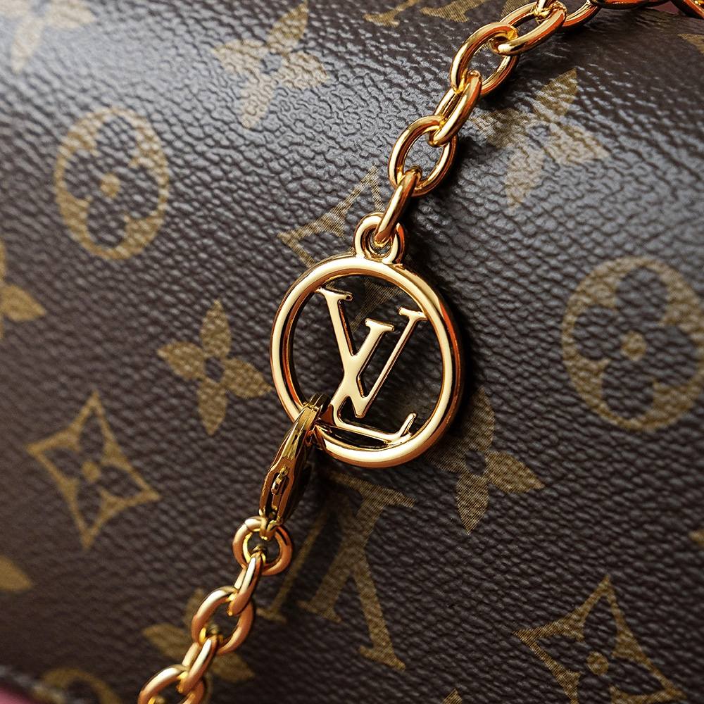 Ellebag Factory’s Expert Replication Techniques for Louis Vuitton Wallet On Chain Lily (M82509)-最好的質量假路易威登包網上商店，複製設計師包 ru