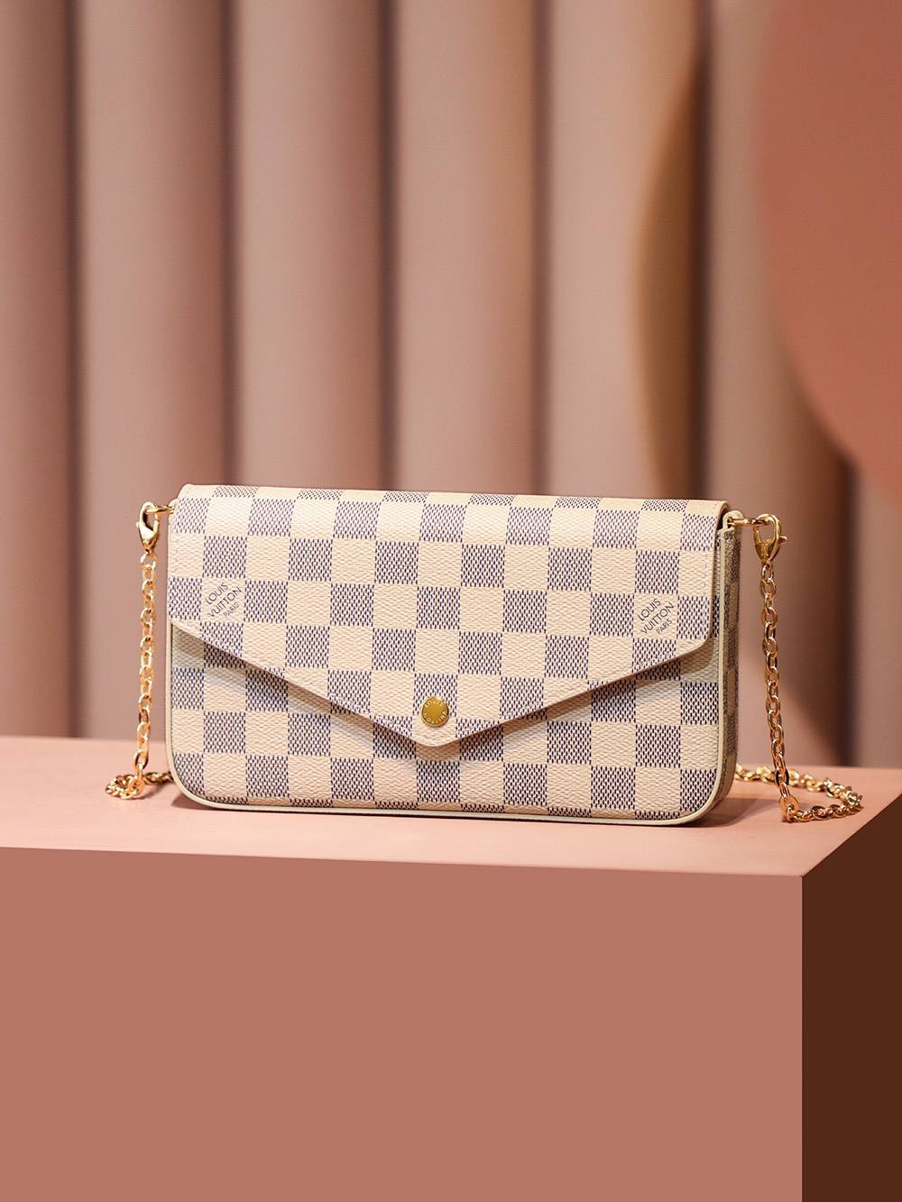 Ellebag Factory’s Exquisite Replication of Louis Vuitton Pochette FÉLICIE N63106-Best Quality Fake Louis Vuitton Bag Online Store, Replica designer bag ru