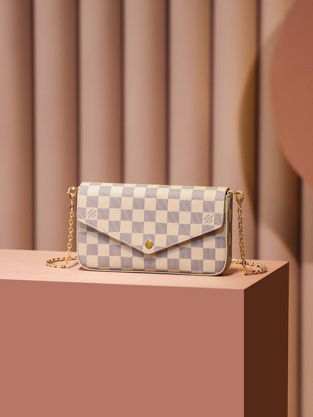 Ellebag Factory’s Exquisite Replication of Louis Vuitton Pochette FÉLICIE N63106-最高品質の偽のルイヴィトンバッグオンラインストア、レプリカデザイナーバッグru