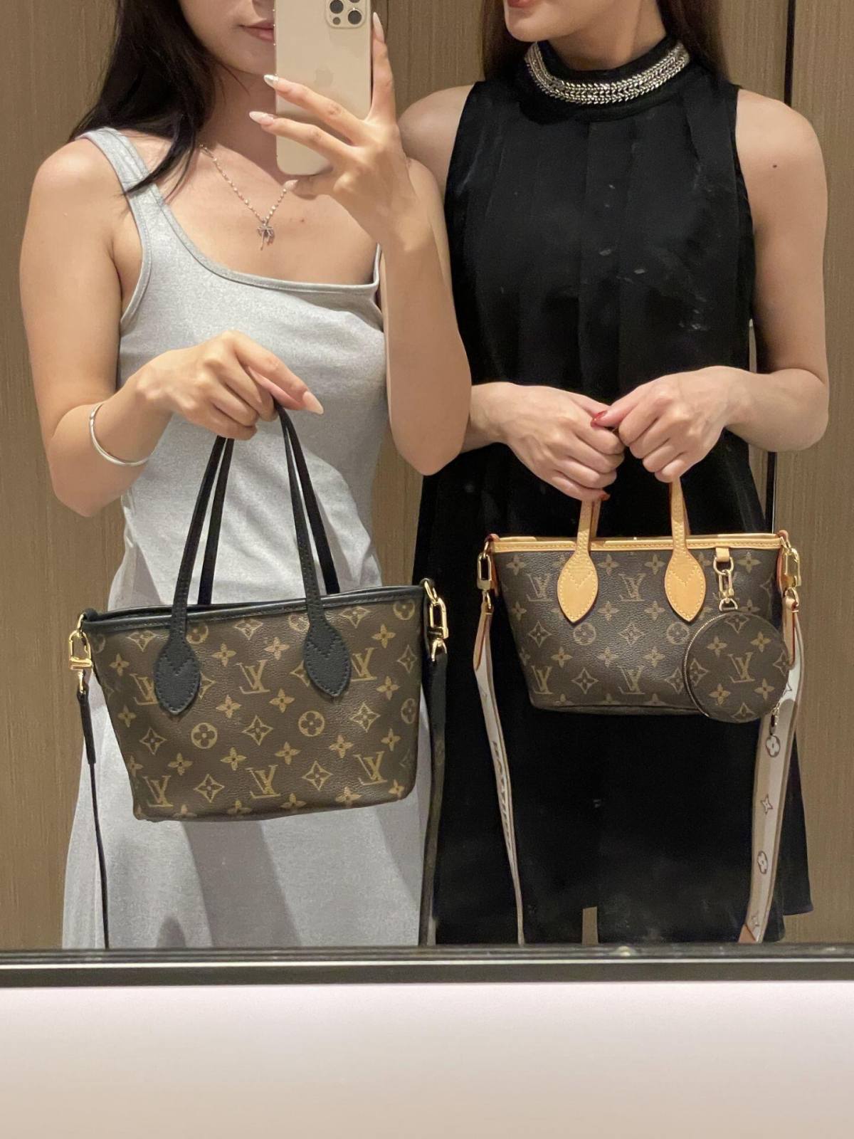 Ellebag’s 1:1 Replica of Louis Vuitton M12099 Neverfull Bandoulière Inside Out BB: Crafting Luxury with Precision-최고의 품질 가짜 루이비통 가방 온라인 스토어, 복제 디자이너 가방 ru