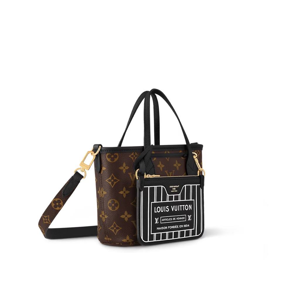 Ellebag’s 1:1 Replica of Louis Vuitton M12099 Neverfull Bandoulière Inside Out BB: Crafting Luxury with Precision-L-Aħjar Kwalità Foloz Louis Vuitton Bag Online Store, Replica designer bag ru