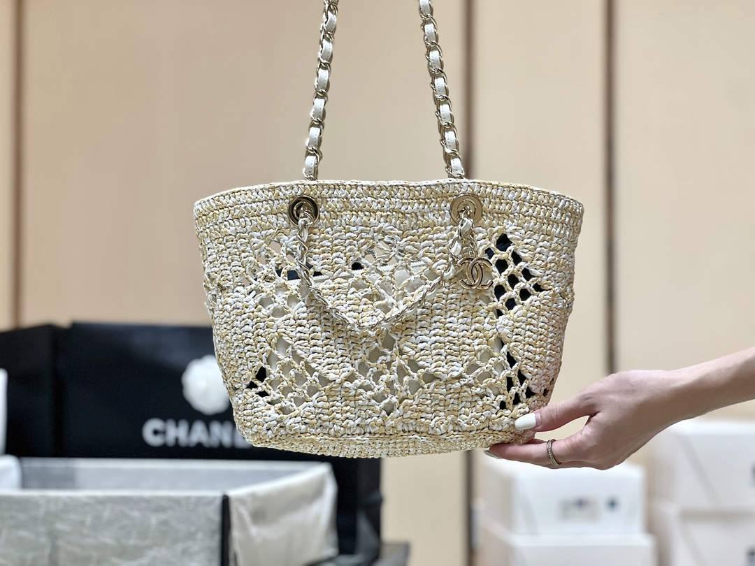 A Statement of Artisanal Elegance: Ellebag super fake Chanel Small Tote Raffia 2024-Paras laatu väärennetty Louis Vuitton laukku verkkokauppa, replika suunnittelija laukku ru