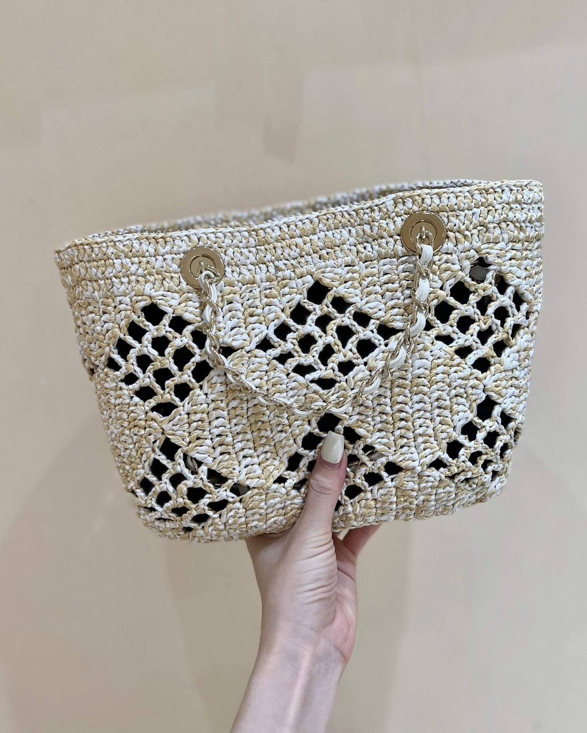 A Statement of Artisanal Elegance: Ellebag super fake Chanel Small Tote Raffia 2024-Best Quality Fake Louis Vuitton Bag Online Store, Replica designer bag ru