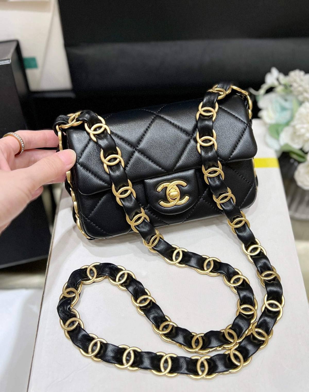 Elegance in Craftsmanship: Ellebag super replica Chanel AS5175 Flap Bag(2024 Nov Updated)-Negozio in linea della borsa falsa di Louis Vuitton di migliore qualità, borsa del progettista della replica ru