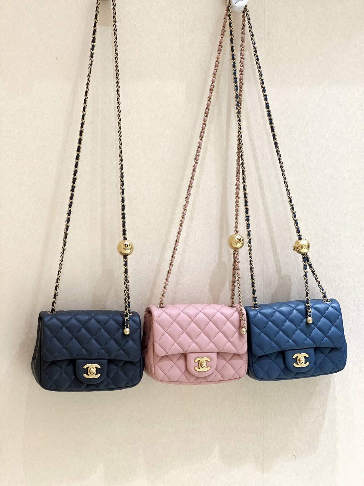 Ellebag highest replica Chanel CF with CC Gold Ball on Chain: A Delicate Pink Mini Delight(2024 Dec Updated)-Best Quality Fake Louis Vuitton Bag Online Store, Replica designer bag ru