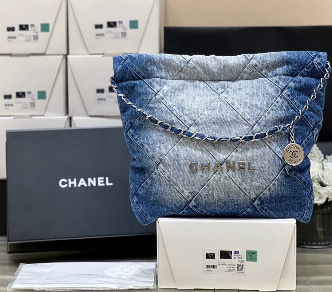 Ellebag super fake CHANEL 22 Small Handbag in Denim: A Modern Masterpiece of Elegance and Craftsmanship(2024 Dec Updated)-Best Quality Fake Louis Vuitton Bag Online Store, Replica designer bag ru