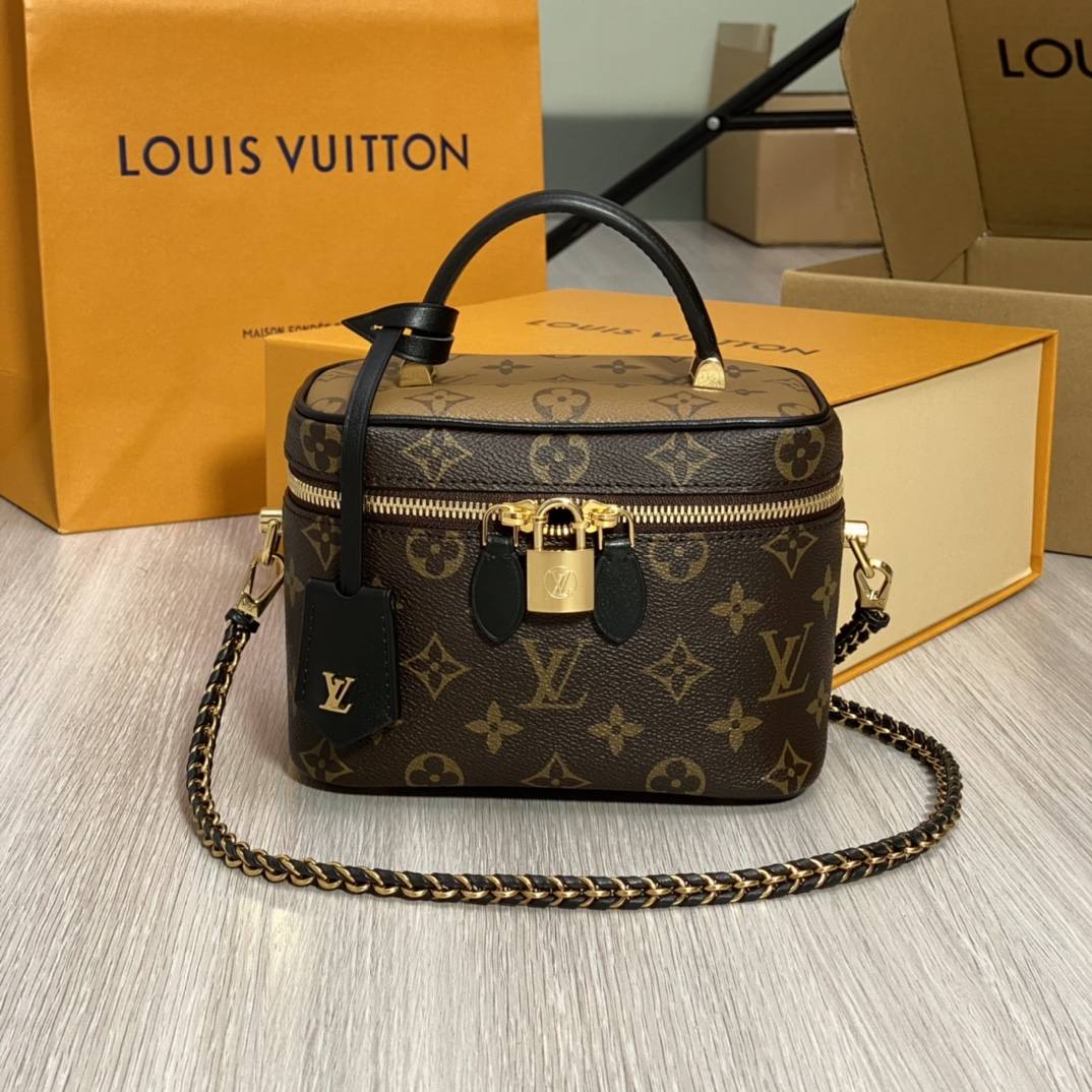 Ellebag’s 1:1 Replica of Louis Vuitton M45165 Vanity Small Handbag Crossbody: The Ultimate in Craftsmanship(2024 Dec Updated)-Meilleure qualité de faux sac Louis Vuitton en ligne, réplique de sac de créateur ru