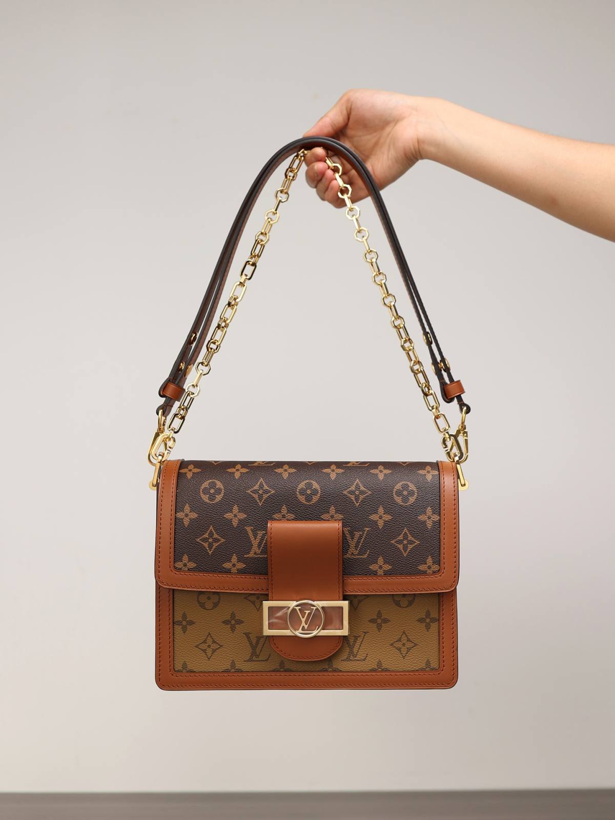 Ellebag’s 1:1 Replica of Louis Vuitton M45555 Dauphine 25cm Handbag(2024 Dec Updated)-Meilleure qualité de faux sac Louis Vuitton en ligne, réplique de sac de créateur ru