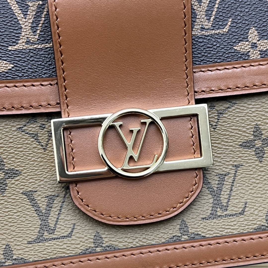 Ellebag’s 1:1 Replica of Louis Vuitton M45555 Dauphine 25cm Handbag(2024 Dec Updated)-Meilleure qualité de faux sac Louis Vuitton en ligne, réplique de sac de créateur ru