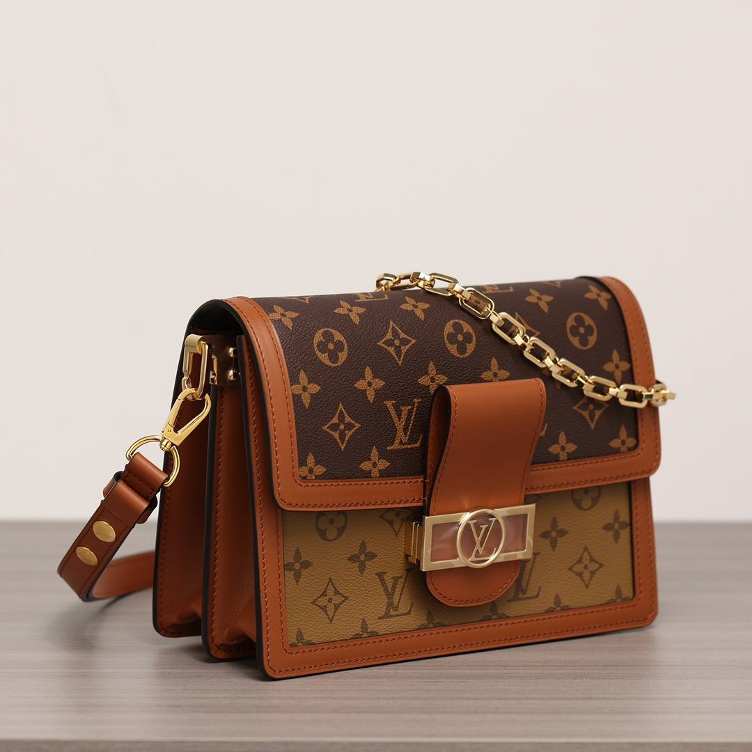 Ellebag’s 1:1 Replica of Louis Vuitton M45555 Dauphine 25cm Handbag(2024 Dec Updated)-Meilleure qualité de faux sac Louis Vuitton en ligne, réplique de sac de créateur ru