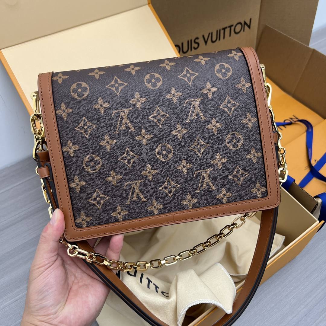 Ellebag’s 1:1 Replica of Louis Vuitton M45555 Dauphine 25cm Handbag(2024 Dec Updated)-Meilleure qualité de faux sac Louis Vuitton en ligne, réplique de sac de créateur ru