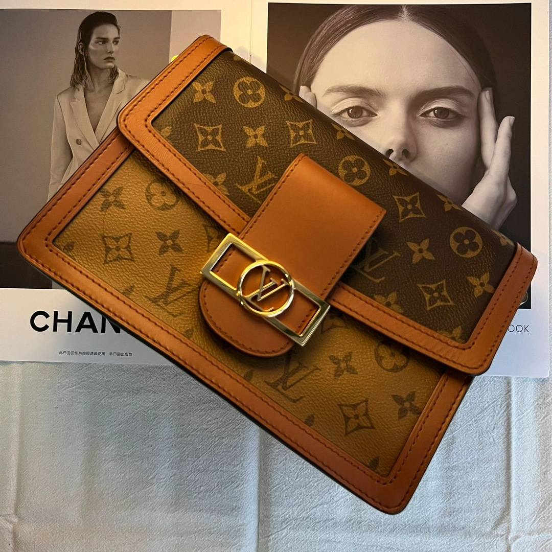 Ellebag’s 1:1 Replica of Louis Vuitton M45555 Dauphine 25cm Handbag(2024 Dec Updated)-Meilleure qualité de faux sac Louis Vuitton en ligne, réplique de sac de créateur ru