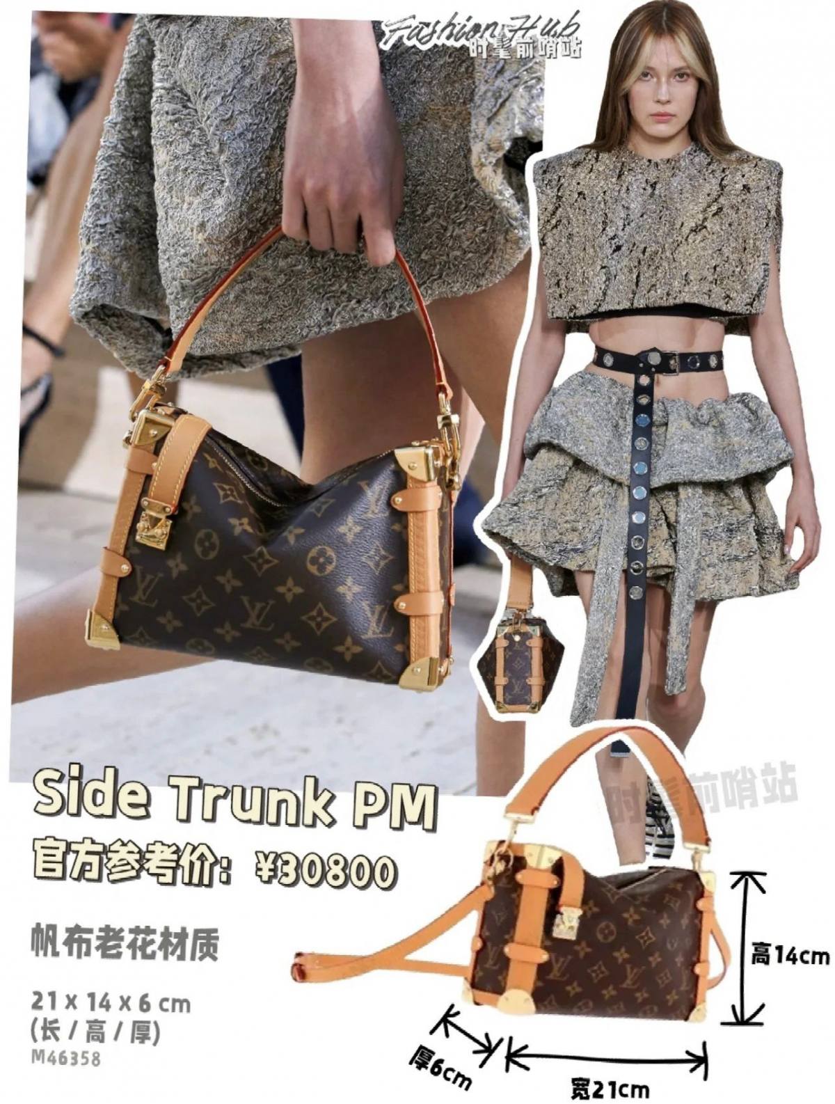 Ellebag’s 1:1 Replica of Louis Vuitton M46358 SIDE TRUNK Handbag: A Masterpiece of Craftsmanship(2024 Dec Updated)-Best Quality Fake Louis Vuitton Bag Online Store, Replica designer bag ru