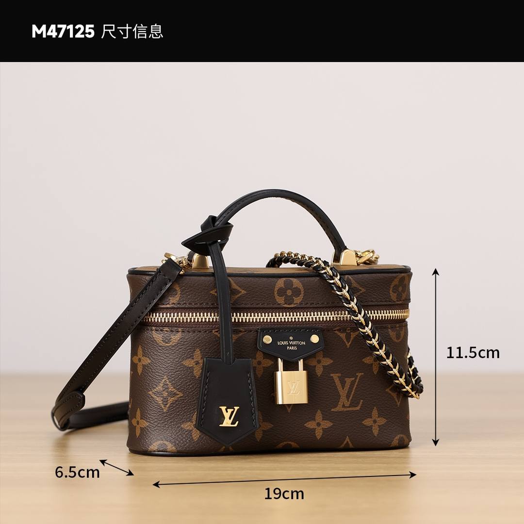 Ellebag’s 1:1 Replica of Louis Vuitton M47125 Vanity Chain Pouch: A Tribute to Iconic Craftsmanship (2024 Dec updated)-Best Quality Fake Louis Vuitton Bag Online Store, Replica designer bag ru