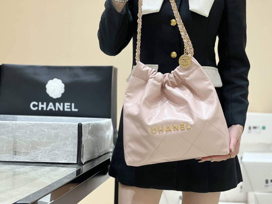 Ellebag super fake Franch Hass leather Chanel 22 Handbag craftsmanship in pink(2024 Dec Updated)-Best Quality Fake Louis Vuitton Bag Online Store, Replica designer bag ru