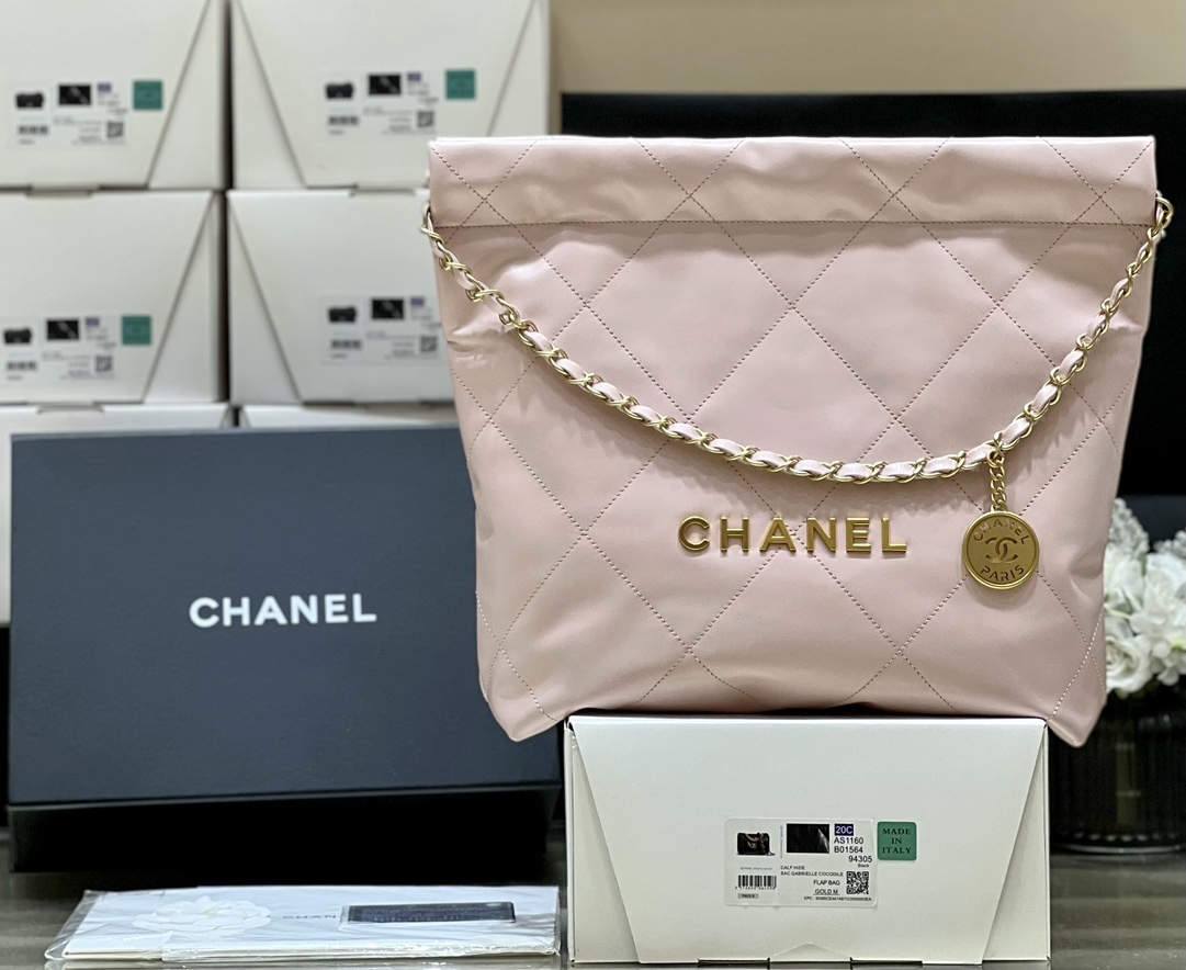 Ellebag super fake Franch Hass leather Chanel 22 Handbag craftsmanship in pink(2024 Dec Updated)-Best Quality Fake Louis Vuitton Bag Online Store, Replica designer bag ru