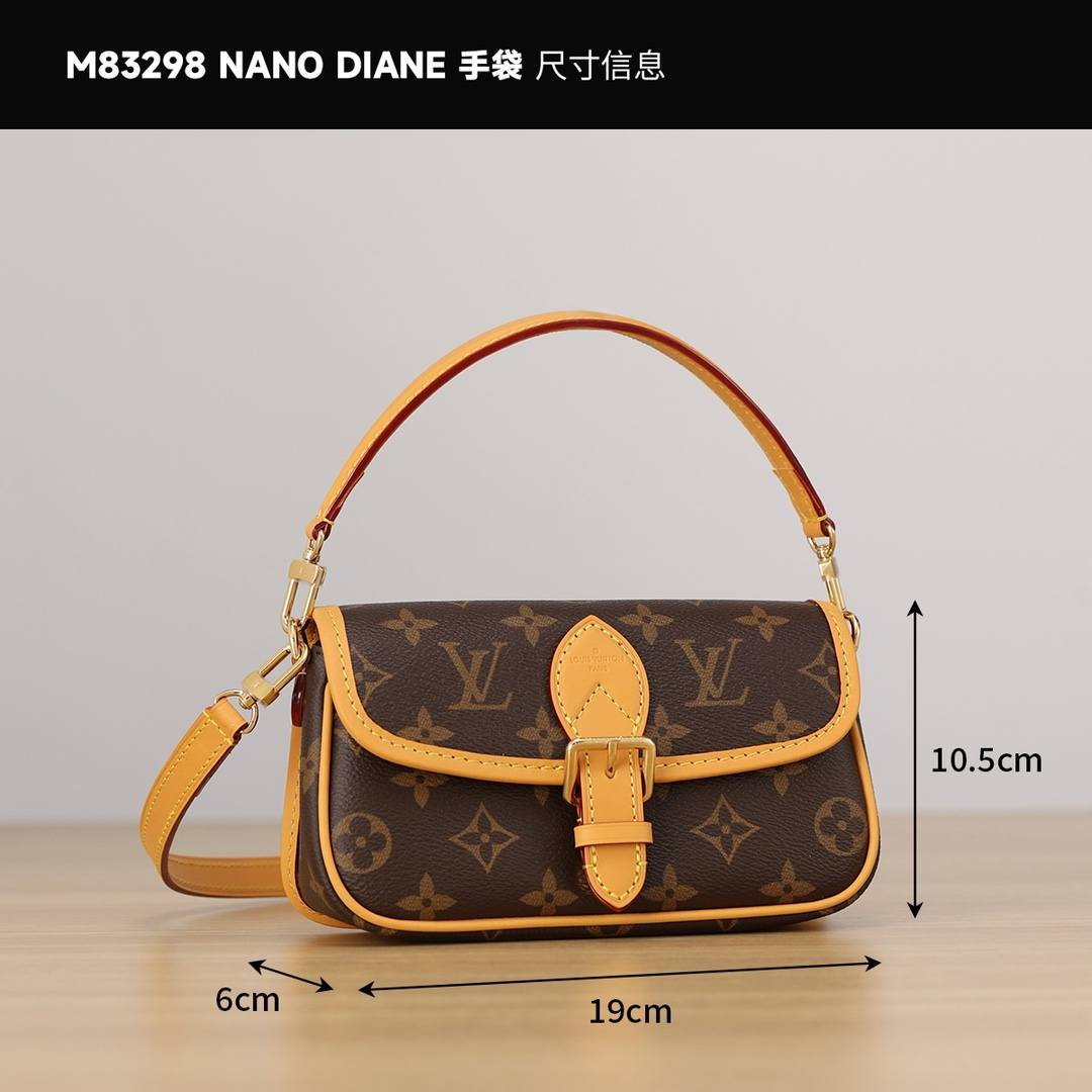 Ellebag’s 1:1 Replica of Louis Vuitton M83298 Nano Diane Handbag: A Luxurious Miniature Masterpiece  Introduction: The Art of Compact Luxury(2024 Dec Updated)-Best Quality Fake Louis Vuitton Bag Online Store, Replica designer bag ru