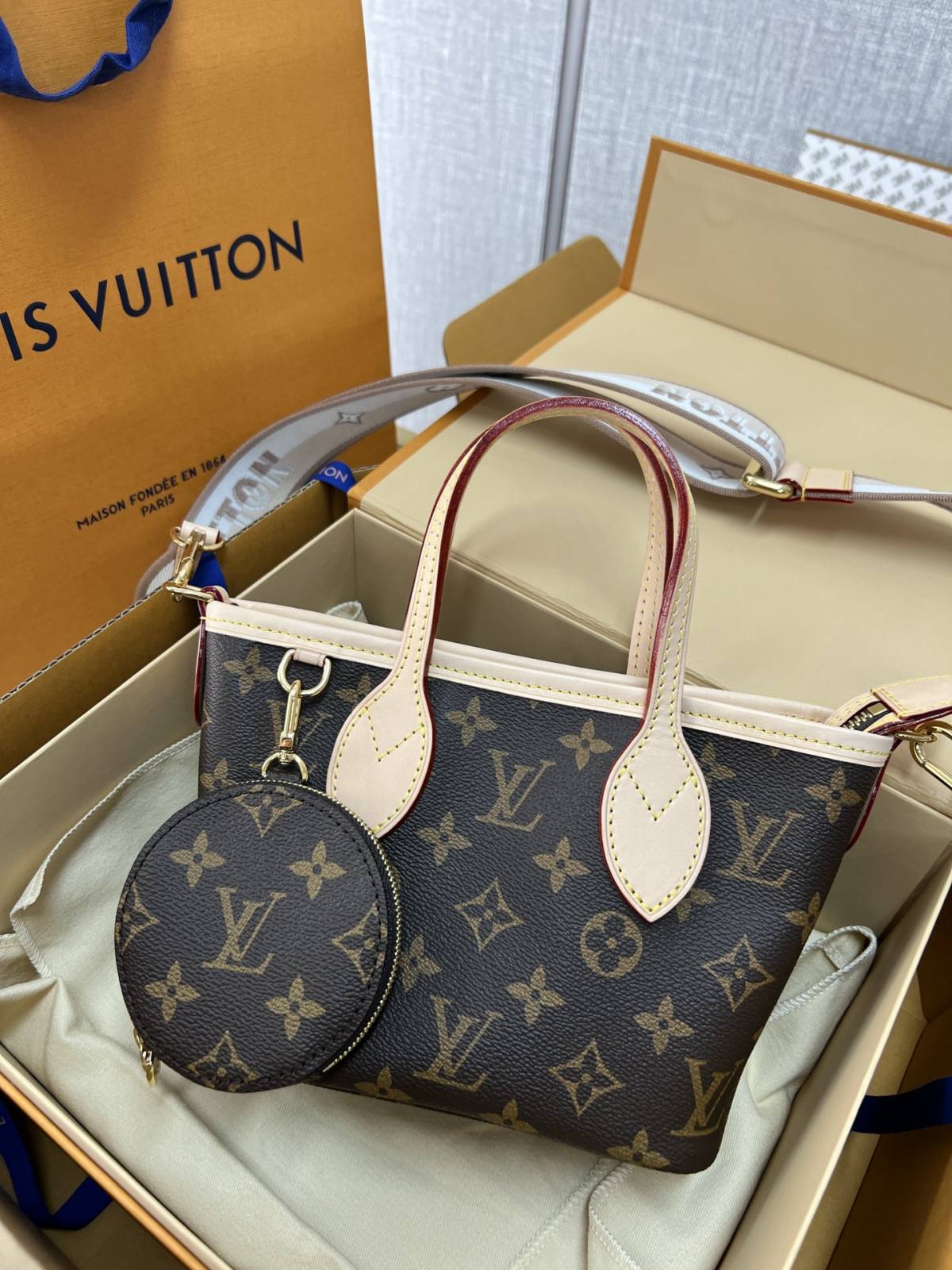 Ellebag’s Masterful 1:1 Replica of Louis Vuitton M46705 NEVERFULL BB Handbag(2024 Dec Updated)-Best Quality Fake Louis Vuitton Bag Online Store, Replica designer bag ru