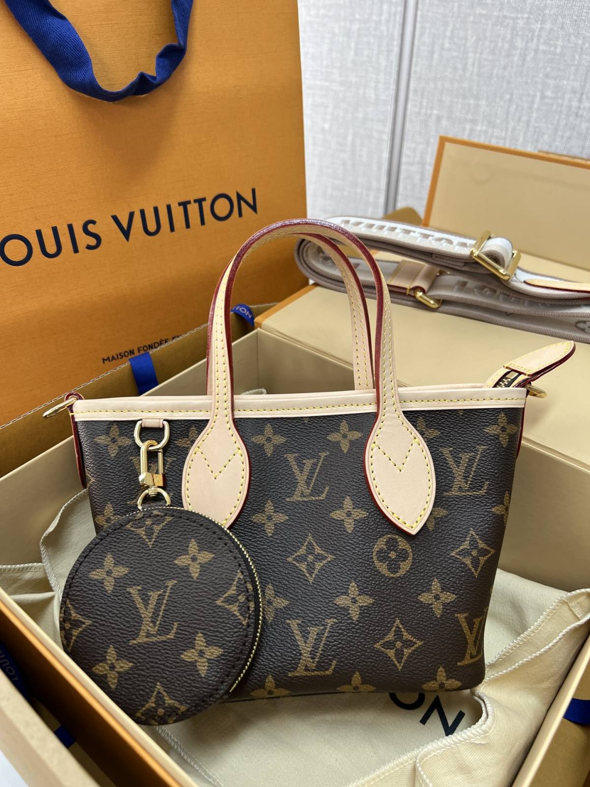 Ellebag’s Masterful 1:1 Replica of Louis Vuitton M46705 NEVERFULL BB Handbag(2024 Dec Updated)-Best Quality Fake Louis Vuitton Bag Online Store, Replica designer bag ru