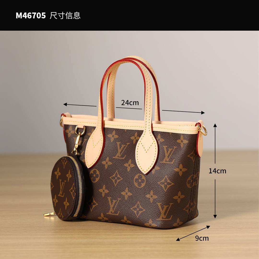 Ellebag’s Masterful 1:1 Replica of Louis Vuitton M46705 NEVERFULL BB Handbag(2024 Dec Updated)-Best Quality Fake Louis Vuitton Bag Online Store, Replica designer bag ru