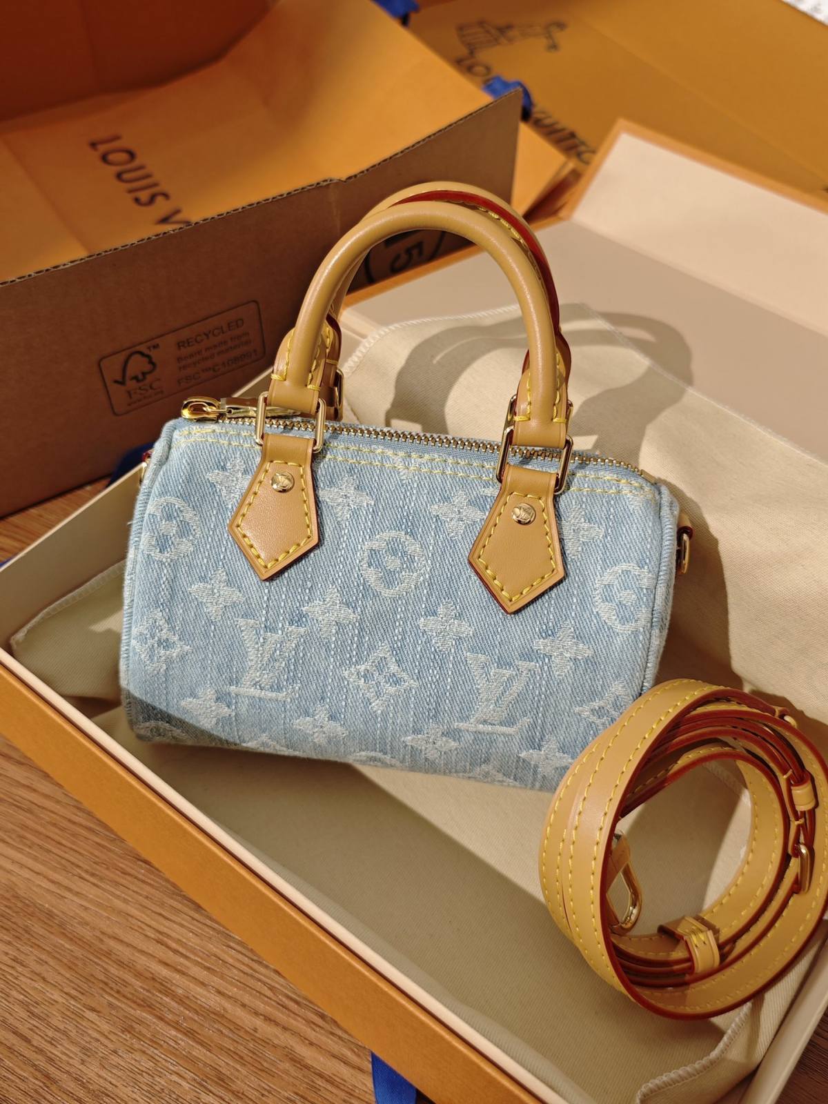 Ellebag’s Mastery: M11212 Nano Speedy Handbag – A Perfect 1:1 Replica of Louis Vuitton’s Iconic Denim Speedy(2024 Dec Updated)-Best Quality Fake Louis Vuitton Bag Online Store, Replica designer bag ru