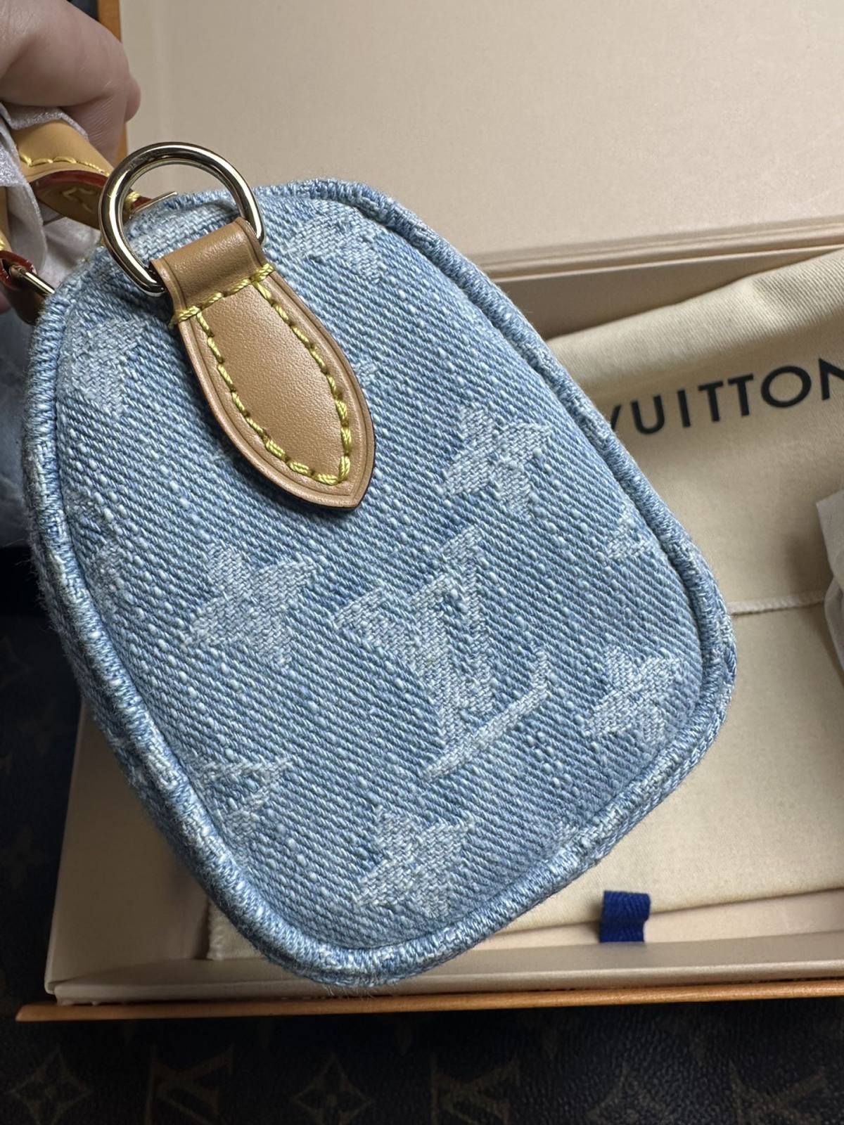 Ellebag’s Mastery: M11212 Nano Speedy Handbag – A Perfect 1:1 Replica of Louis Vuitton’s Iconic Denim Speedy(2024 Dec Updated)-Best Quality Fake Louis Vuitton Bag Online Store, Replica designer bag ru