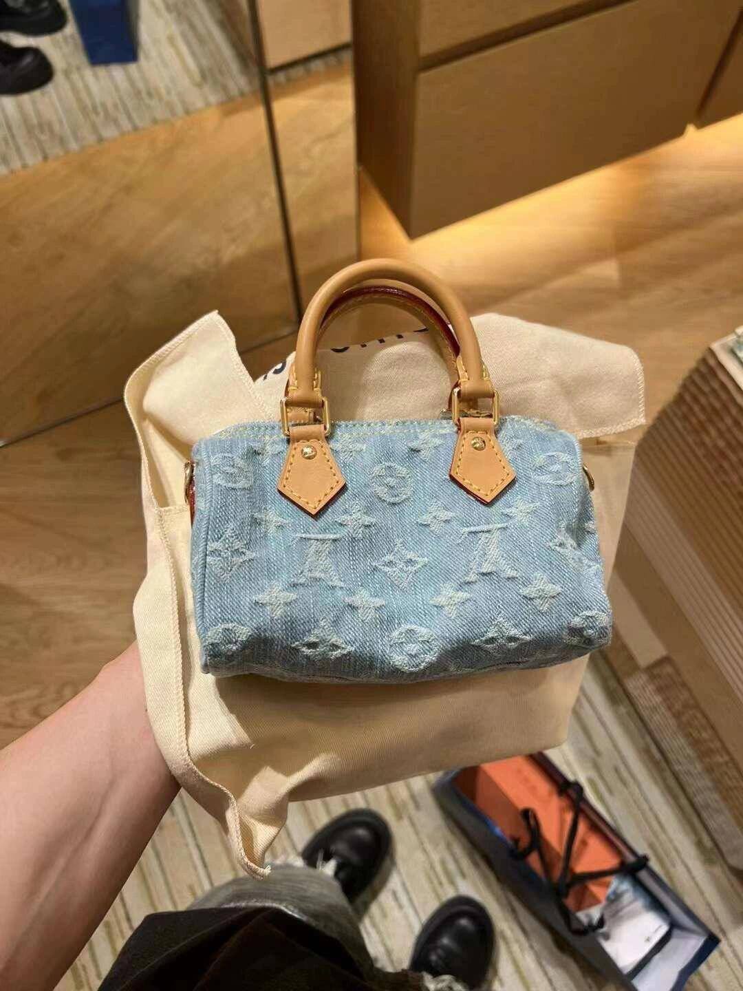 Ellebag’s Mastery: M11212 Nano Speedy Handbag – A Perfect 1:1 Replica of Louis Vuitton’s Iconic Denim Speedy(2024 Dec Updated)-Best Quality Fake Louis Vuitton Bag Online Store, Replica designer bag ru