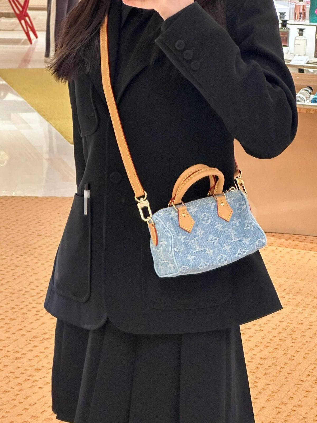 Ellebag’s Mastery: M11212 Nano Speedy Handbag – A Perfect 1:1 Replica of Louis Vuitton’s Iconic Denim Speedy(2024 Dec Updated)-Best Quality Fake Louis Vuitton Bag Online Store, Replica designer bag ru