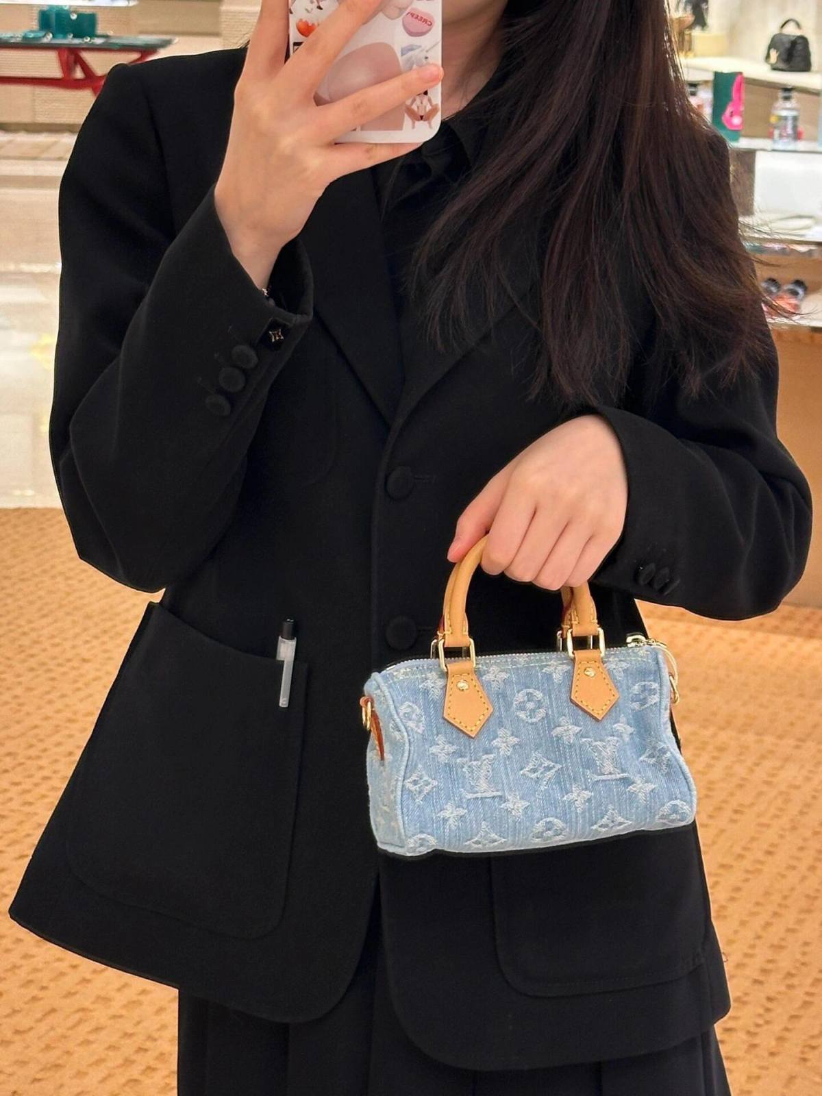 Ellebag’s Mastery: M11212 Nano Speedy Handbag – A Perfect 1:1 Replica of Louis Vuitton’s Iconic Denim Speedy(2024 Dec Updated)-Best Quality Fake Louis Vuitton Bag Online Store, Replica designer bag ru