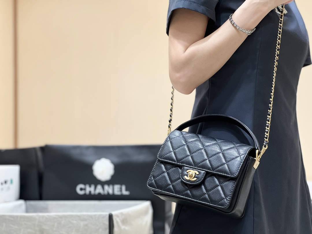 Ellebag top fake Chanel’s Flap Bag with Top Handle in Grained Shiny Calfskin(2024 Dec Updated)-L-Aħjar Kwalità Foloz Louis Vuitton Bag Online Store, Replica designer bag ru