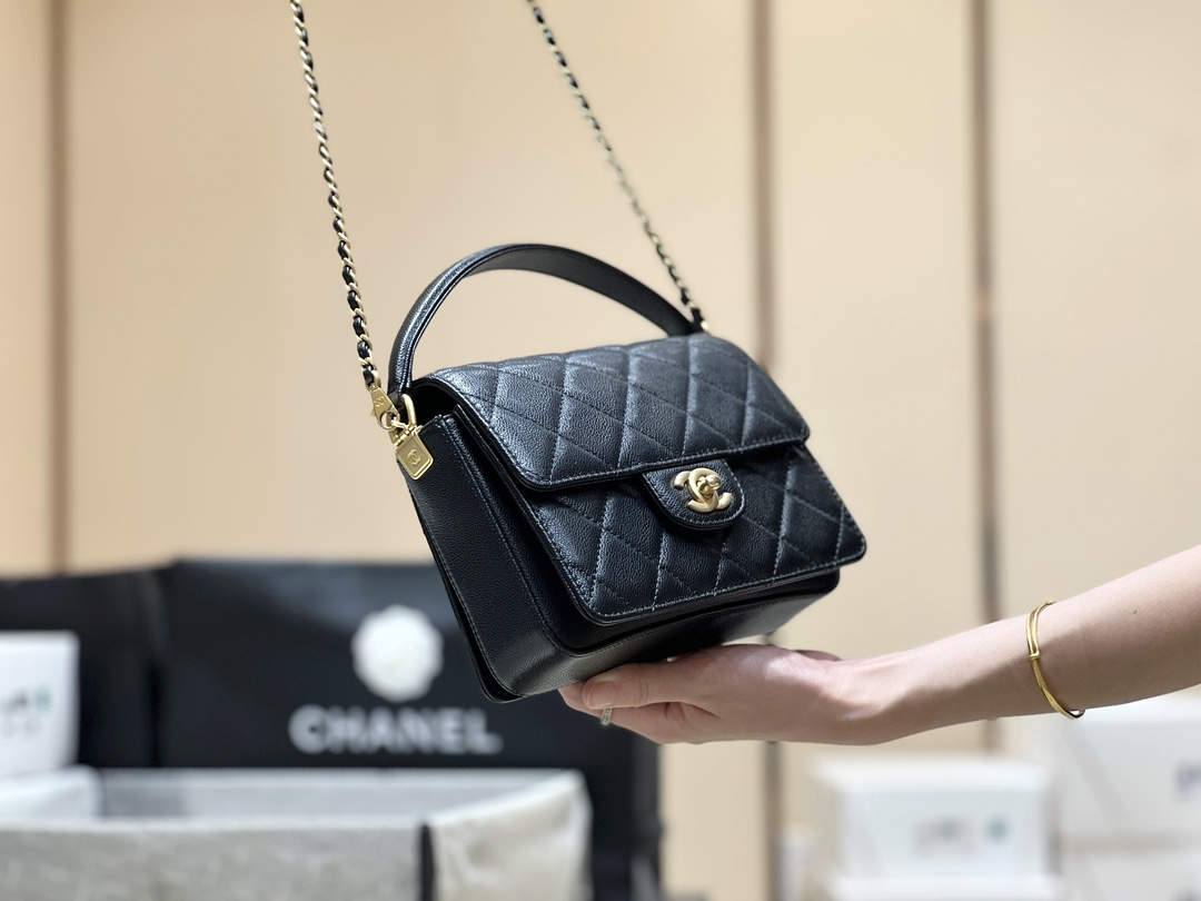 Ellebag top fake Chanel’s Flap Bag with Top Handle in Grained Shiny Calfskin(2024 Dec Updated)-L-Aħjar Kwalità Foloz Louis Vuitton Bag Online Store, Replica designer bag ru