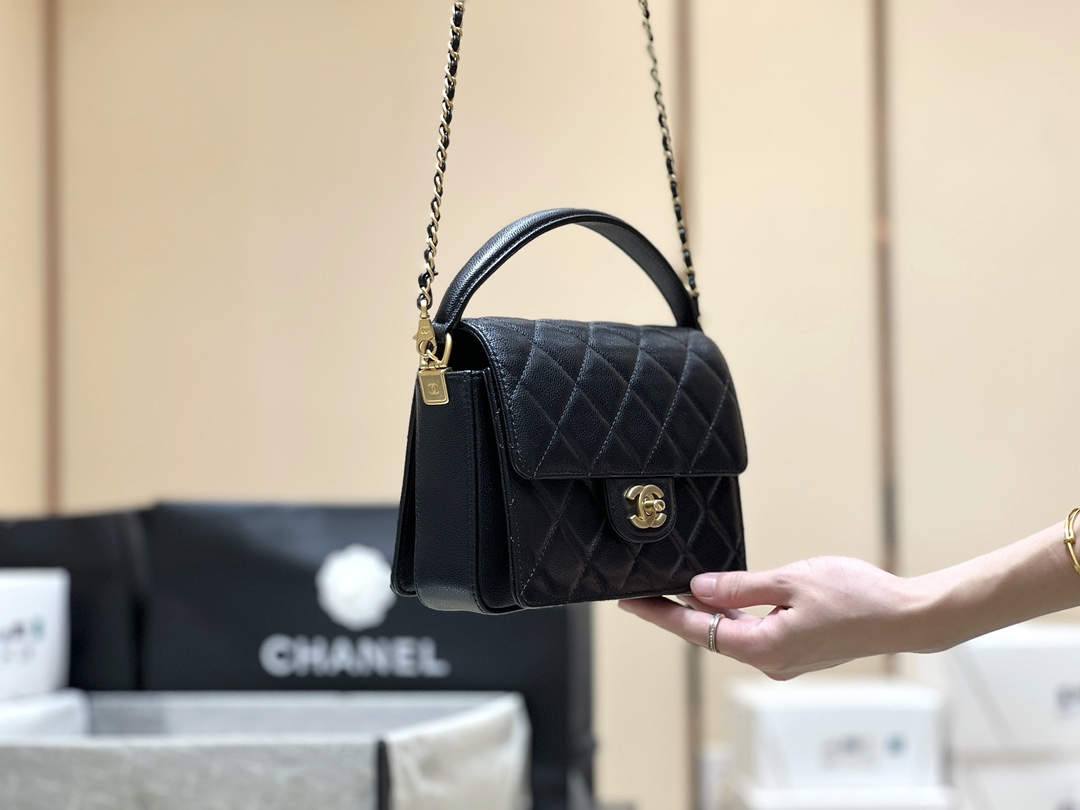 Ellebag top fake Chanel’s Flap Bag with Top Handle in Grained Shiny Calfskin(2024 Dec Updated)-L-Aħjar Kwalità Foloz Louis Vuitton Bag Online Store, Replica designer bag ru