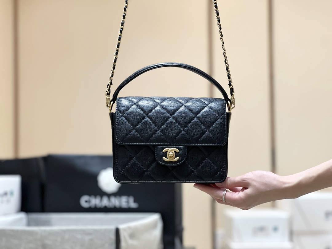 Ellebag top fake Chanel’s Flap Bag with Top Handle in Grained Shiny Calfskin(2024 Dec Updated)-L-Aħjar Kwalità Foloz Louis Vuitton Bag Online Store, Replica designer bag ru