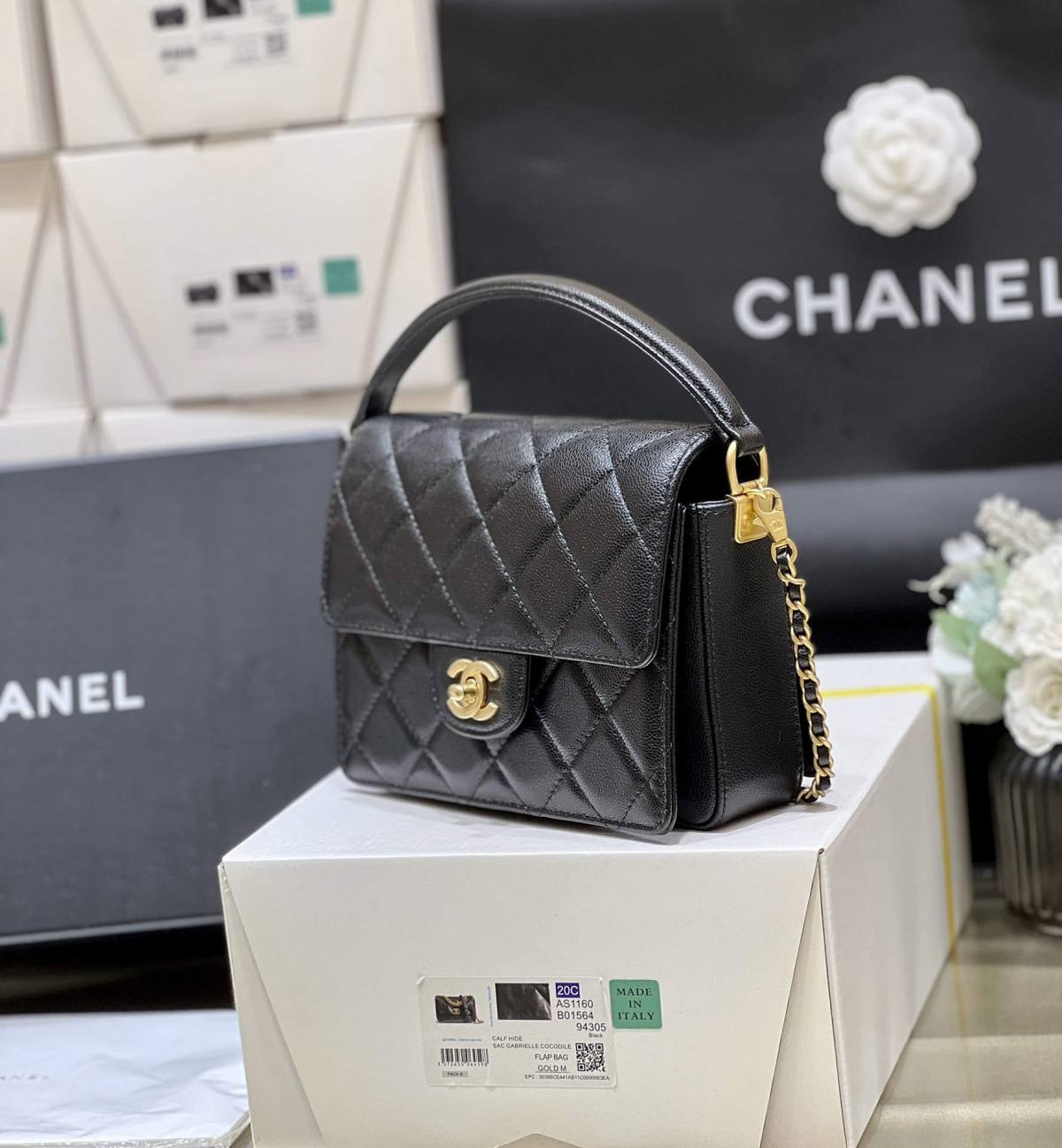 Ellebag top fake Chanel’s Flap Bag with Top Handle in Grained Shiny Calfskin(2024 Dec Updated)-L-Aħjar Kwalità Foloz Louis Vuitton Bag Online Store, Replica designer bag ru