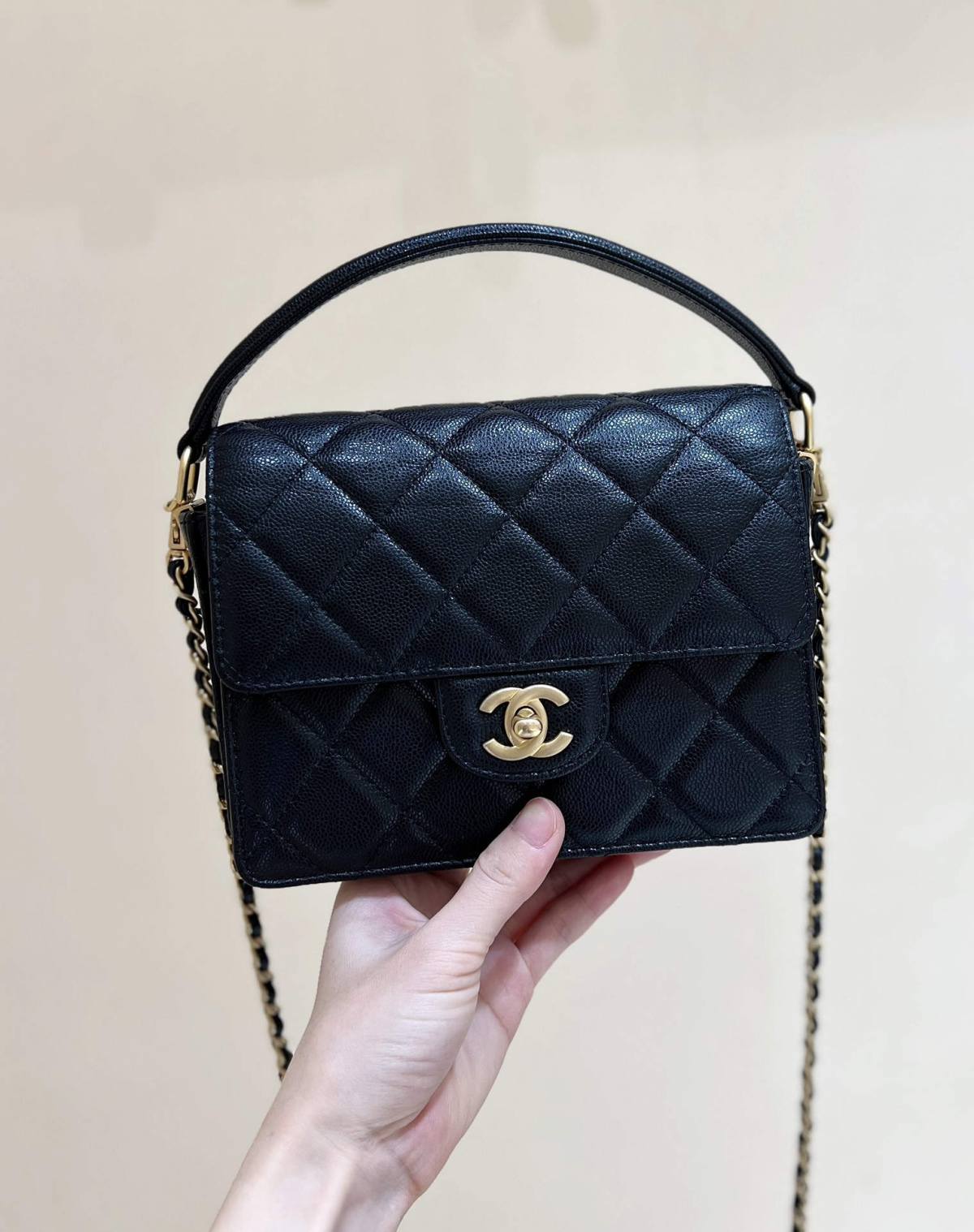 Ellebag top fake Chanel’s Flap Bag with Top Handle in Grained Shiny Calfskin(2024 Dec Updated)-L-Aħjar Kwalità Foloz Louis Vuitton Bag Online Store, Replica designer bag ru