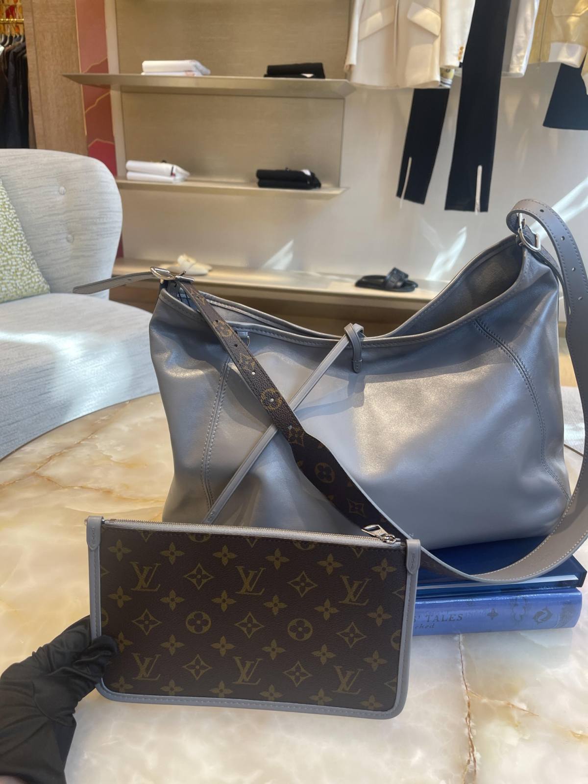 Ellebag’s Precision Craft: M12583 CarryAll Dark Medium Handbag – A 1:1 Replica Masterpiece(2024 Dec Updated)-Best Quality Fake Louis Vuitton Bag Online Store, Replica designer bag ru