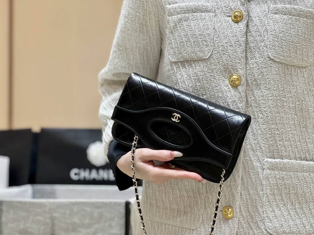 Ellebag’s Exquisite Replica of the Chanel 31 Pouch Bag: A 25cm Masterpiece with Pearl Chain and Champagne Gold Hardware(2024 Dec Updated)-Best Quality Fake Louis Vuitton Bag Online Store, Replica designer bag ru