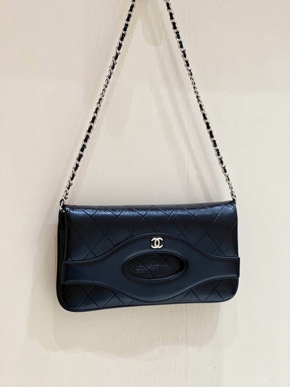 Ellebag’s Exquisite Replica of the Chanel 31 Pouch Bag: A 25cm Masterpiece with Pearl Chain and Champagne Gold Hardware(2024 Dec Updated)-Best Quality Fake Louis Vuitton Bag Online Store, Replica designer bag ru