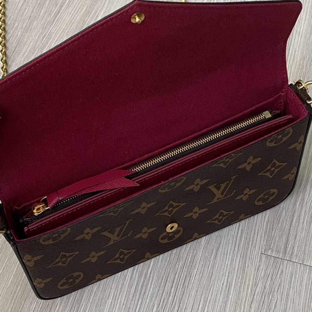 Ellebag’s 1:1 Replica of Louis Vuitton M61276 Pochette Félicie Chain Bag(2024 Dec Updated)-Best Quality Fake Louis Vuitton Bag Online Store, Replica designer bag ru