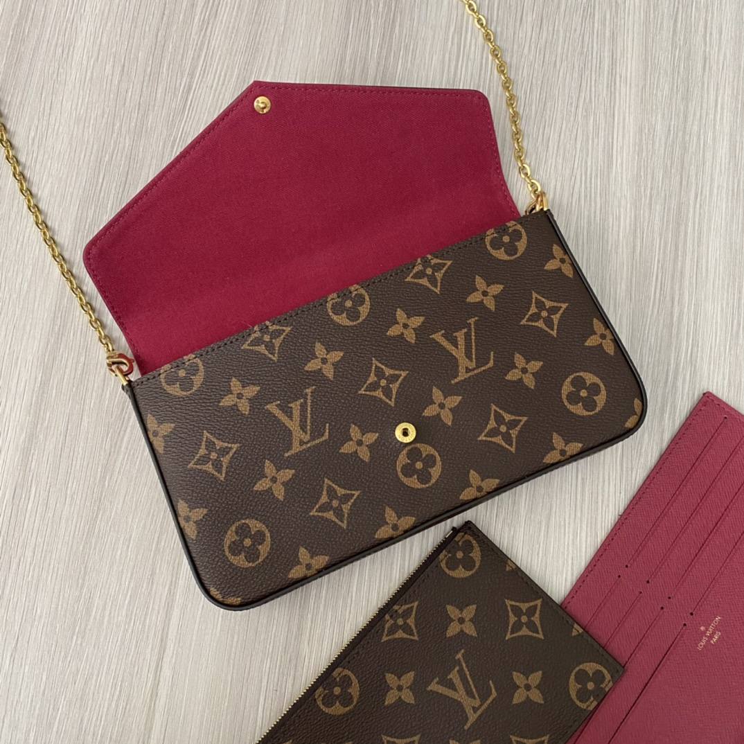 Ellebag’s 1:1 Replica of Louis Vuitton M61276 Pochette Félicie Chain Bag(2024 Dec Updated)-Best Quality Fake Louis Vuitton Bag Online Store, Replica designer bag ru